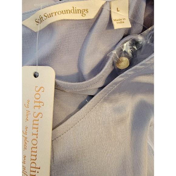 NWT Soft Surroundings Eltham Top Celestial Blue Size Large - Picture 6 of 7